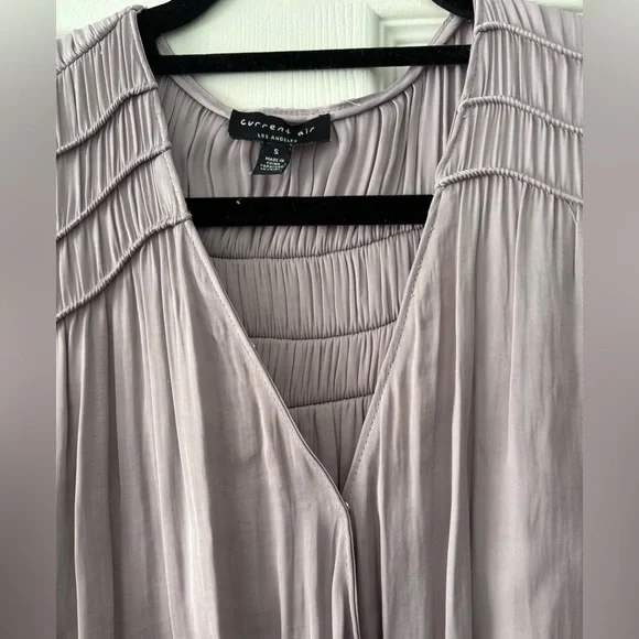 Current Air Women's Sz Small Light Purple Long Sleeve Satin Top Good Condition - Picture 4 of 8